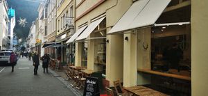 Outside at Unter Freunden in Heidelberg