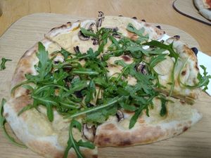 Hummus and funghi at Unter Freunden in Heidelberg