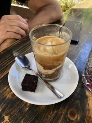 Affagato with homemade cashew based ice cream   at Cafe Rost in Mannheim