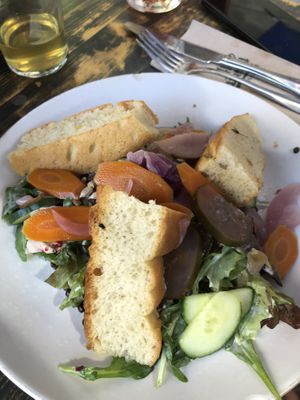 beluga lentil salad   at Cafe Rost in Mannheim