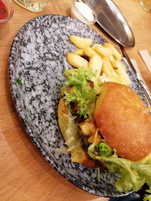 Beans Burger at Cafe Rost in Mannheim