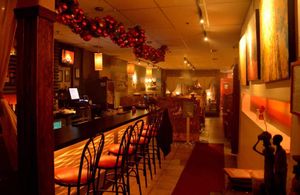 The upstairs bar at Selam Restaurant & Lounge  at Selam in Toronto