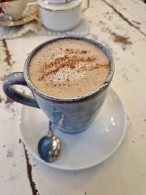 Homemade chocolate chai at Cafe Einzigartig in Rothenburg Ob Der Tauber