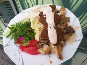Falafel at Tofuclub in Recklinghausen