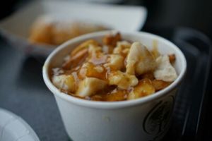 Great vegan poutine at Apiecalypse Now Pizza and Snack Bar in Toronto