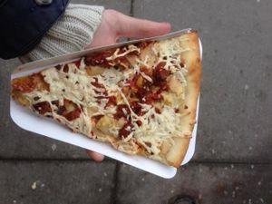 Grabbed a slice to go...after eating a whole pizza earlier in the week. Worth it. at Apiecalypse Now Pizza and Snack Bar in Toronto