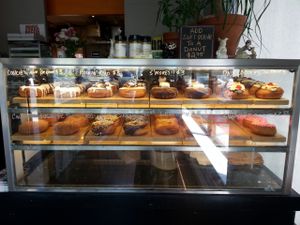 Today's donuts at Apiecalypse. at Apiecalypse Now Pizza and Snack Bar in Toronto
