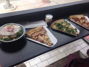 Cesar and Pizzas at Apiecalypse Now Pizza and Snack Bar in Toronto