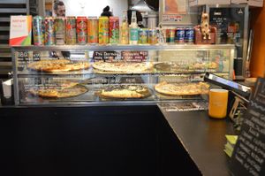 Delicious pizzas at Apiecalypse. at Apiecalypse Now Pizza and Snack Bar in Toronto