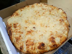 Yeezy bread at Apiecalypse Now Pizza and Snack Bar in Toronto