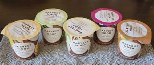 Harvest Moon coconut yoghurts.

Photo by: Trgovina MamaTerra on Facebook at Mama Terra in Kamnik