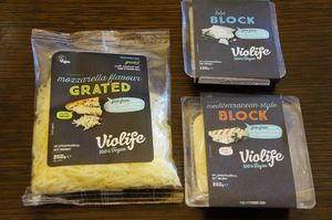 Violife vegan cheese.

Photo by: Trgovina MamaTerra on Facebook at Mama Terra in Kamnik