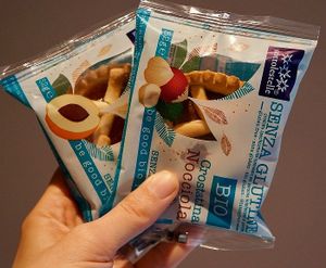 Vegan hazelnut and apricot tarts at Mama Terra in Kamnik