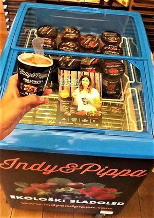 Slovenian organic & vegan ice cream Indy&Pippa at Mama Terra in Kamnik