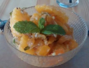 Fruit salad at FLFL - Skånegatan in Stockholm