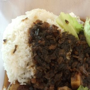 Braised preserved meat Rice  at Green Delights 净乐轩 in Northeast Singapore