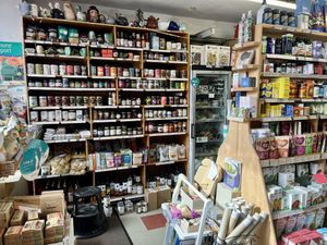 Some of the shelves in the shop   at SKY Delights in Nairn