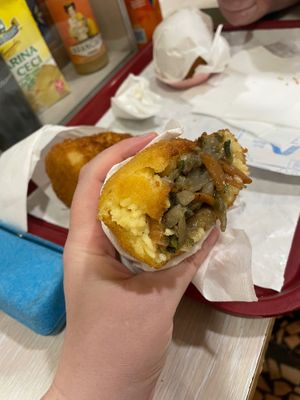 Vegano arancini  at Mondo Arancina in Rome