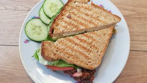Sandwich at Cafe Tuyo in Montreal