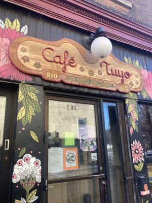 Outside   at Cafe Tuyo in Montreal