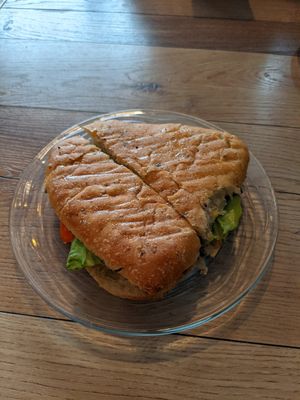 Tofu sandwich at Cafe Tuyo in Montreal