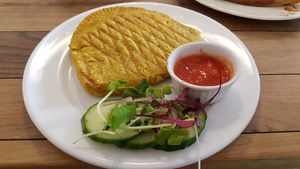 Jamaican chausson at Cafe Tuyo in Montreal