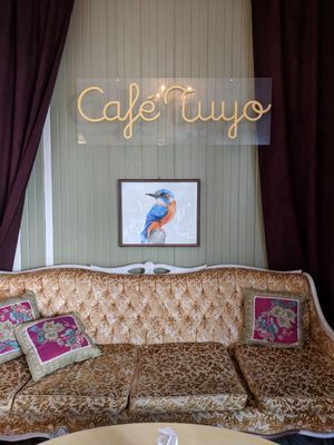 Cozy place with a great vegan sandwich and zero waste beverages. at Cafe Tuyo in Montreal