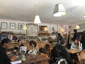 The cafe at Cafe Tuyo in Montreal