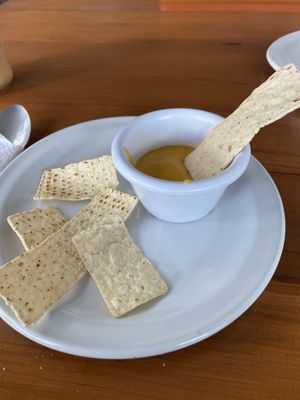 Cheese chips I ate some at Playa Detox in Puerto Vallarta