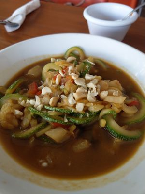 Thai zoodles at Playa Detox in Puerto Vallarta