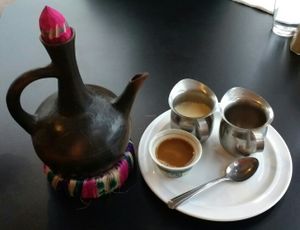 Vegan Coffee at Ethiopian International Cafe in Eureka