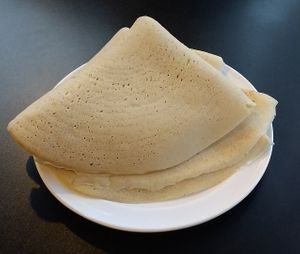 Vegan Injera  at Ethiopian International Cafe in Eureka