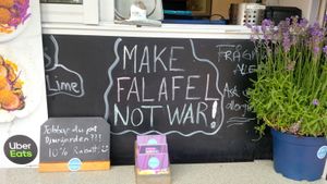 MAKE FALAFEL NOT WAR at Schmegan - Food Truck in Stockholm