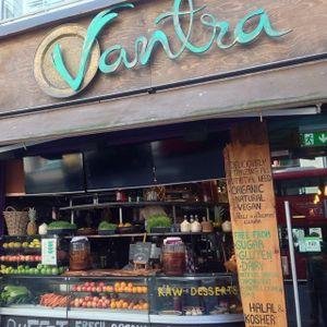 Outside Vantra, 100% vegan and 100% AWESOME  at Vantra Vitao in London