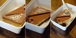 The best vegan, raw tiramisu as well as delicious coconut triangle!  at Vantra Vitao in London