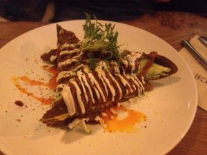 Flaxseed wrap at Vantra Vitao in London