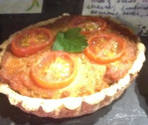 took this with us as a snack, so delicious that next time we will take two; Raw Quiche. at Vantra Vitao in London