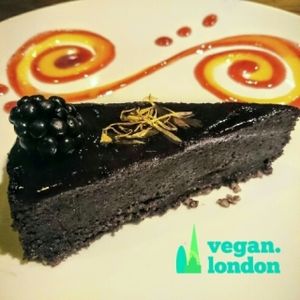 blueberry fudgecake  at Vantra Vitao in London