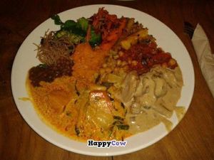 Buffet selection at Vantra Vitao in London