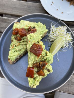 Avocado toast  at The Tea Lab in Rotterdam