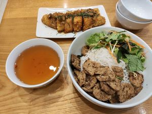 Bun thit nuong ♡ at Loving Hut - Chua Lang in Hanoi