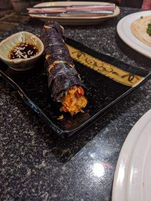 Vegan sushi- not my favorite at Natural Efe Macrobiotic World in Phuket