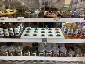 Display case at Natural Efe Macrobiotic World in Phuket