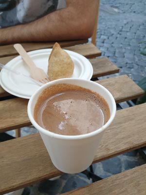 Chai with soya milk at Vega Food in Rome