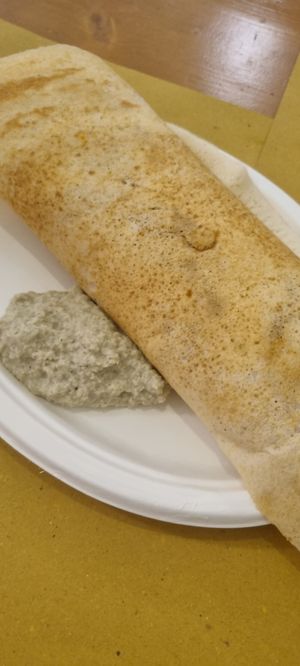 Masala dosa outside at Vega Food in Rome