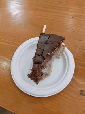 Torta al cioccolato at Vega Food in Rome