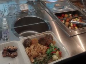 Vegan Hot Bar on Mondays at Durham Co-op Market in Durham