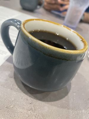 Bottomless coffee at Hot Stacks Cafe in Myrtle Beach
