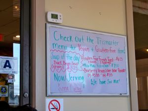 More vegan goodies on the special board.  at Hot Stacks Cafe in Myrtle Beach