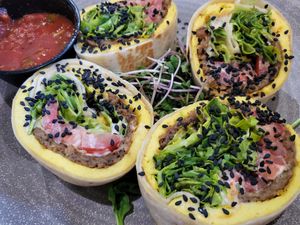 Just Egg Roll at Hot Stacks Cafe in Myrtle Beach